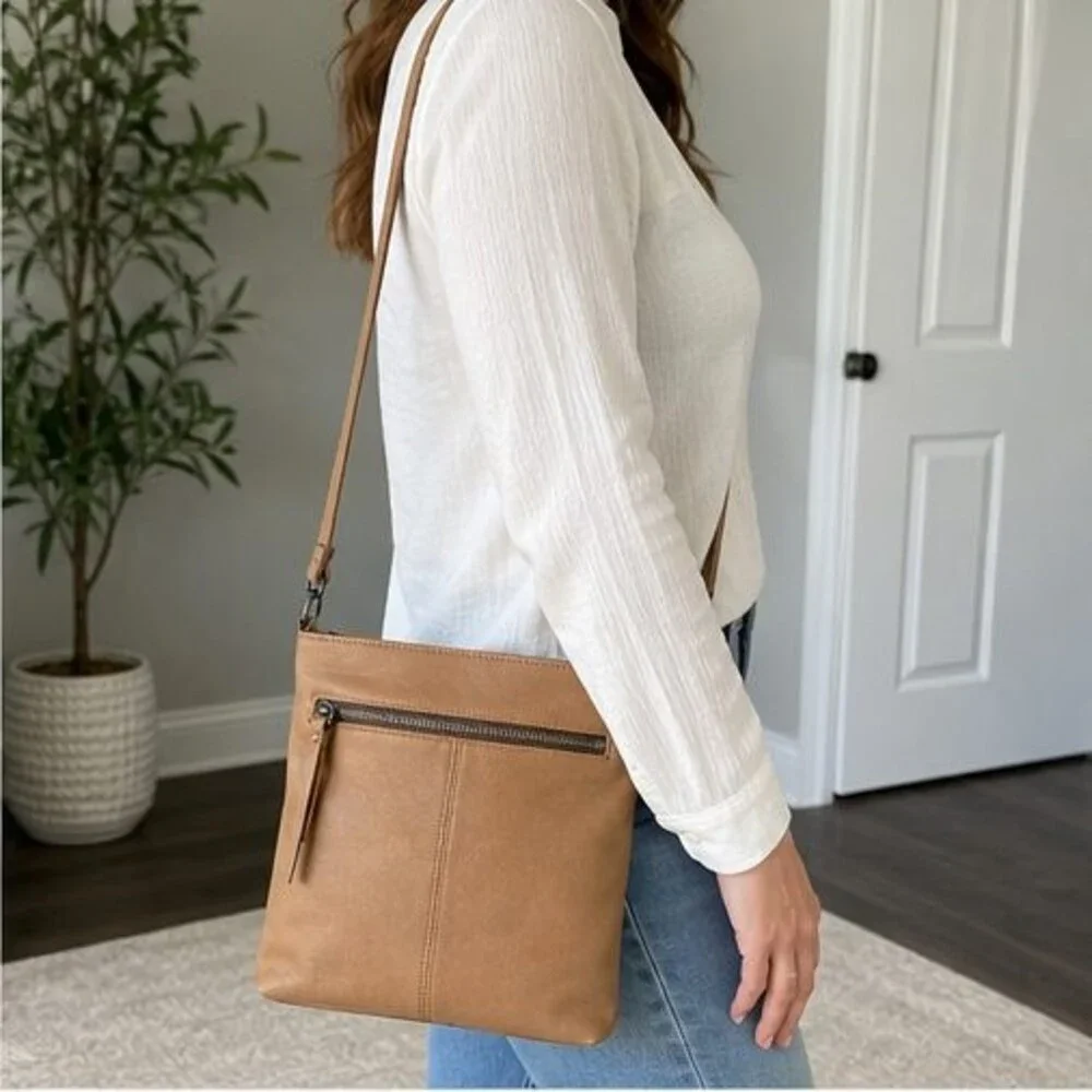 Navy Woven Crossbody Bag